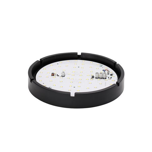 Світильник ERKA 1065D.i LED-Вlack-В з датчиком руху 12W 4200K круглий чорний/білий Е27 IP 65 158881 фото