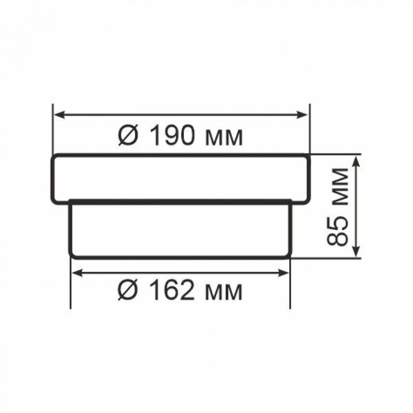 Світильник ERKA 1065D.i LED-Вlack-В з датчиком руху 12W 4200K круглий чорний/білий Е27 IP 65 158881 фото