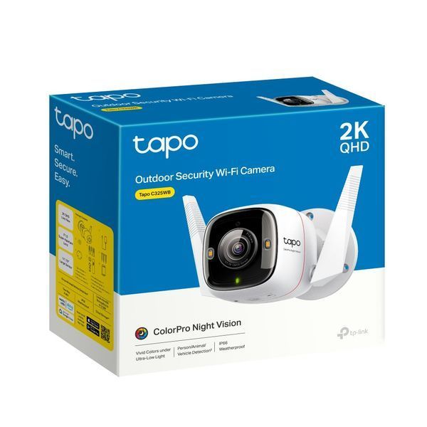 IP-Камера TP-LINK Tapo C325WB 4MP Wi-Fi N300 microSD зовнішня ColorPro 278251 фото