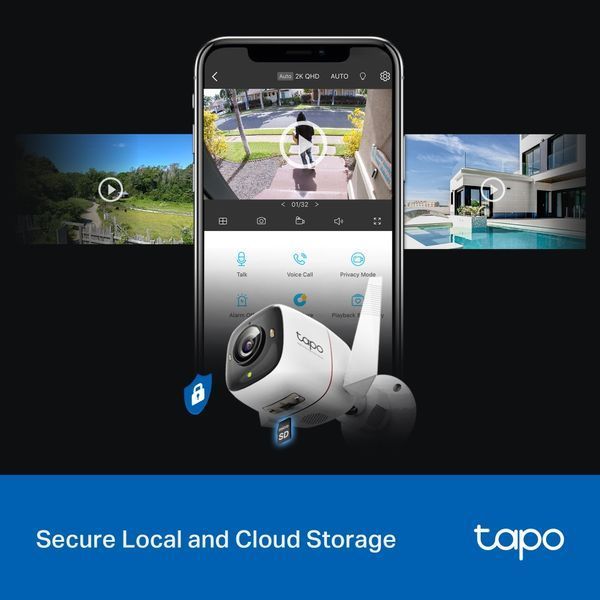 IP-Камера TP-LINK Tapo C325WB 4MP Wi-Fi N300 microSD зовнішня ColorPro 278251 фото
