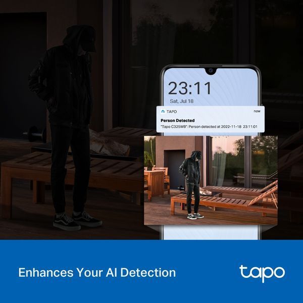IP-Камера TP-LINK Tapo C325WB 4MP Wi-Fi N300 microSD зовнішня ColorPro 278251 фото
