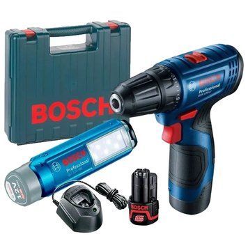 Bosch GSR 120-LI + GLI 12V-300 (06019G8004) Акумуляторний шурупокрут та ліхтарик 99-00018116 фото