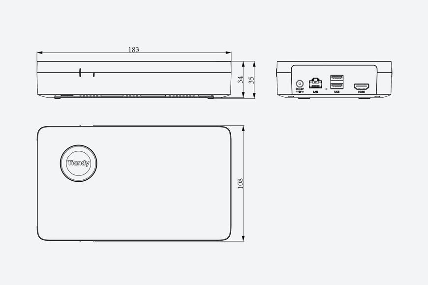 TC-R3105 Spec: I/B/L/S NVR 5 каналів 00-00002902 фото