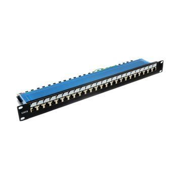 EPNew 6PLDN-F24BK Патч-панель 19" 24xRJ-45 FTP, кат. 6, dual type, EPNew 99-00006947 фото