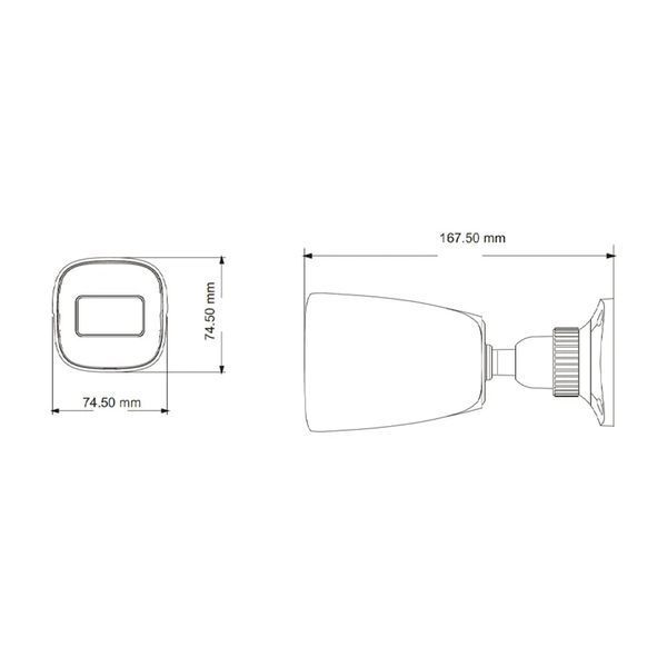 IP-відеокамера 5Mp TVT TD-9451E3B-A (D/PE/AR2) f=2.8mm з мікрофоном 77-00336 фото
