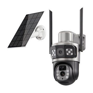 IP PTZ-відеокамера автономна з WiFi та сонячною панеллю 3Mp+3Mp Light Vision VLC-9430WIA/2C3S (Solar) f=4mm, на акумуляторних батареях 75-00292 фото