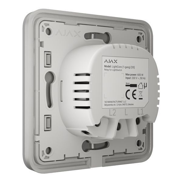 Вимикач Ajax LightSwitch 1-gang Fog одноклавішний 254301 фото