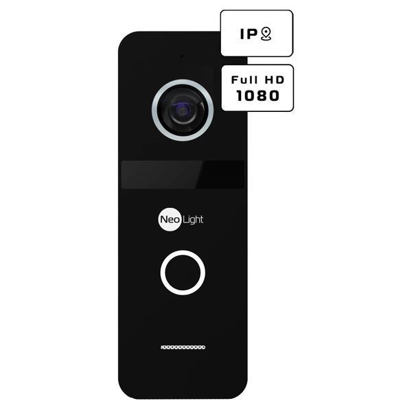 Neolight ALPHA Hybrid + SOLO IP Black з кутком, PoE адаптер для панелі виклику Комплект відеодомофону 99-00024867 фото