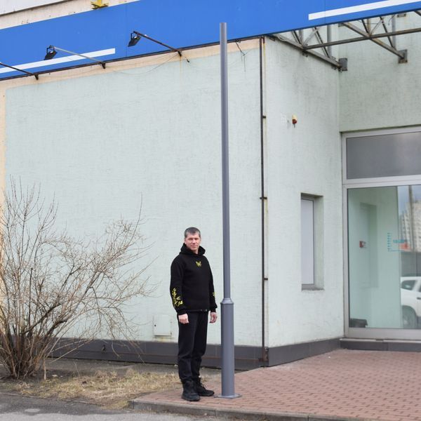 Стовп парковий Lightwell 4м сірий 277853 фото