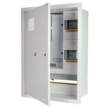 E.NEXT e.mbox.stand.w.f3.24.z Шафа металевий, під 3-ф. лічильник, 24 мод., що вбудовується, з замком 99-00015733 фото