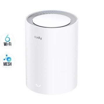 Маршрутизатор WiFi Mesh-система WiFi 6 2.5G Cudy M3000 V2.0 White (1-Pack) дводіапазонний AX3000 73-00549 фото