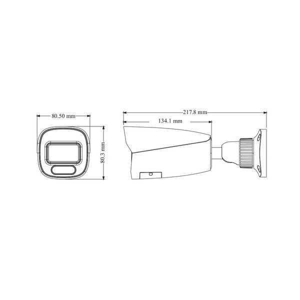 IP-відеокамера 4Mp TVT TD-9442S4-C(D/PE/AW3) Black f=2.8mm, ІЧ+LED-підсвічування, з мікрофоном 77-00373 фото