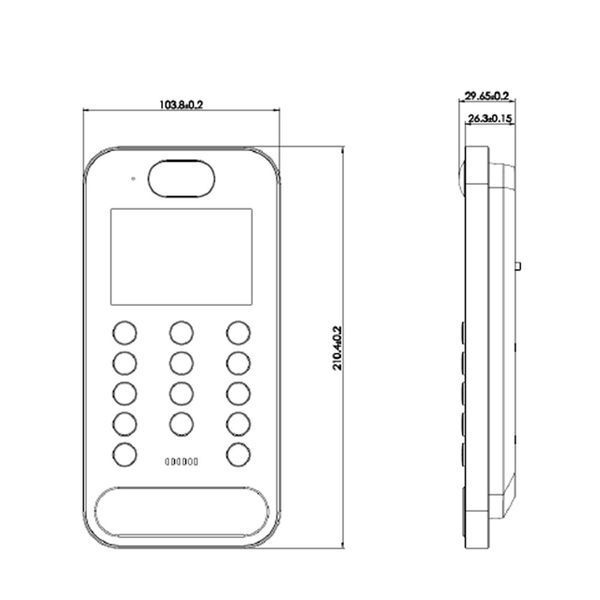 IP-відеопанель з WiFi 2Mp TVT TD-E2223-EM/IC/PE/WF з розпізнаванням облич та зчитувачем Mifare 82-00403 фото