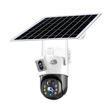 IP PTZ-відеокамера автономна з WiFi та сонячною панеллю 2Mp+2Mp Light Vision VLC-9192WIA/2C (Solar) White f=4mm, на акумуляторних батареях 75-00288 фото