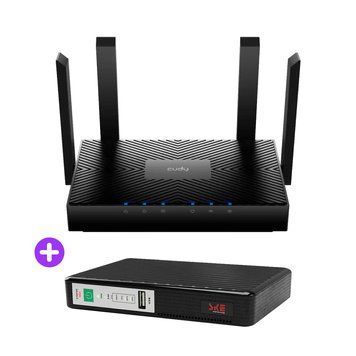 Комплект безперебійного зв&rsquo;язку: WiFi 6 Mesh-маршрутизатор Cudy WR3000 + Mini UPS SKE POE-432N 8800mAh 5V/9V/12V/15V/24V/PoE, Li-ion 4*2.2Ah 73-00512-42-00241 фото