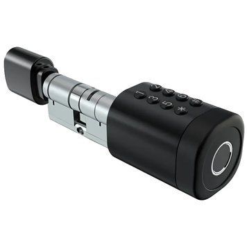 SEVEN LOCK SL-7774BF black (35-90мм) (циліндр) Біометричний замок 99-00022504 фото