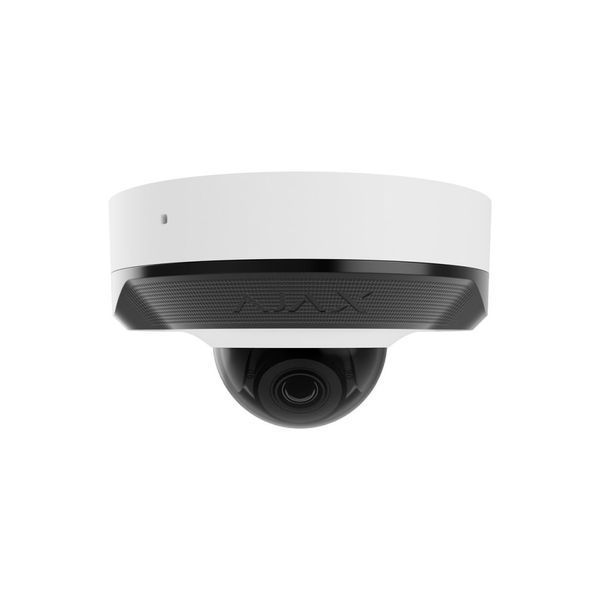 IP-відеокамера Ajax DomeCam Mini (8 Мп/2.8 мм) white, дротова з роздільною здатністю 8 Мп і кутом огляду до 110&deg; 284171 фото