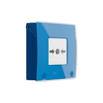 Бездротова програмована кнопка Ajax ManualCallPoint (Blue) Jeweller з механізмом скидання 285293 фото