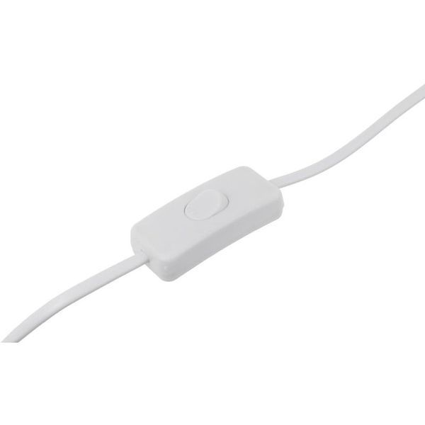 Шнур з вилкою та перемикачем e.wire.switch/plug.white, білий, 2x0.75, 1,5м 302798 фото