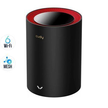 Маршрутизатор WiFi Mesh-система WiFi 6 2.5G Cudy M3000 Black (1-Pack) дводіапазонний AX3000 73-00519 фото