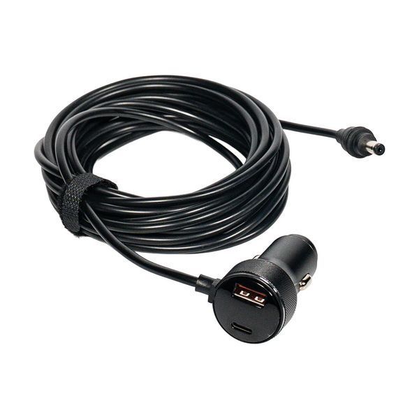 Кабель живлення для Starlink Mini E-NET автомобільний прикурювач/DC з USB Type-C та LED 5м 73-00658 фото