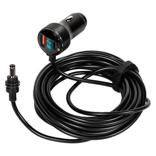 Кабель живлення для Starlink Mini E-NET автомобільний прикурювач/DC з USB Type-C та LED 5м 73-00658 фото