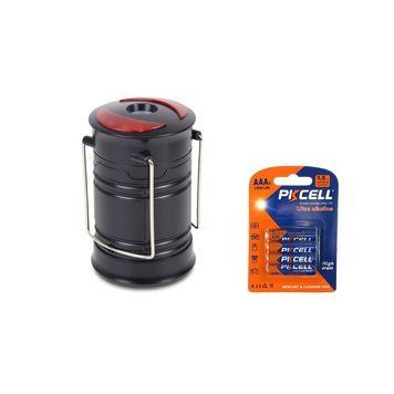 Кемпінговий ліхтар Superfire T56 з потужністю 5 Вт + Батарейка PKCELL Ultra Alkaline AAA LR03 1.5V, 4шт./блістер 2561232 фото