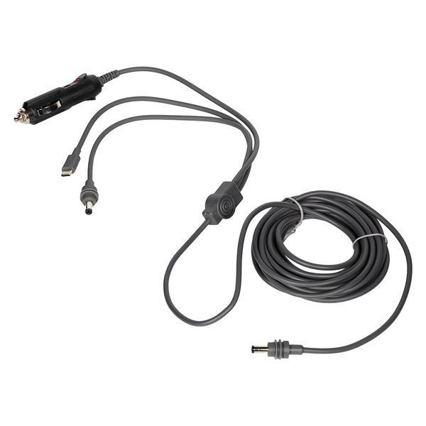 Кабель живлення 3 в 1 для Starlink Mini E-NET автомобільний прикурювач, DC Plug та USB Type-C Plug 5м 73-00657 фото