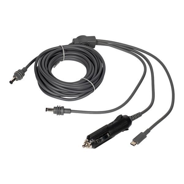 Кабель живлення 3 в 1 для Starlink Mini E-NET автомобільний прикурювач, DC Plug та USB Type-C Plug 5м 73-00657 фото